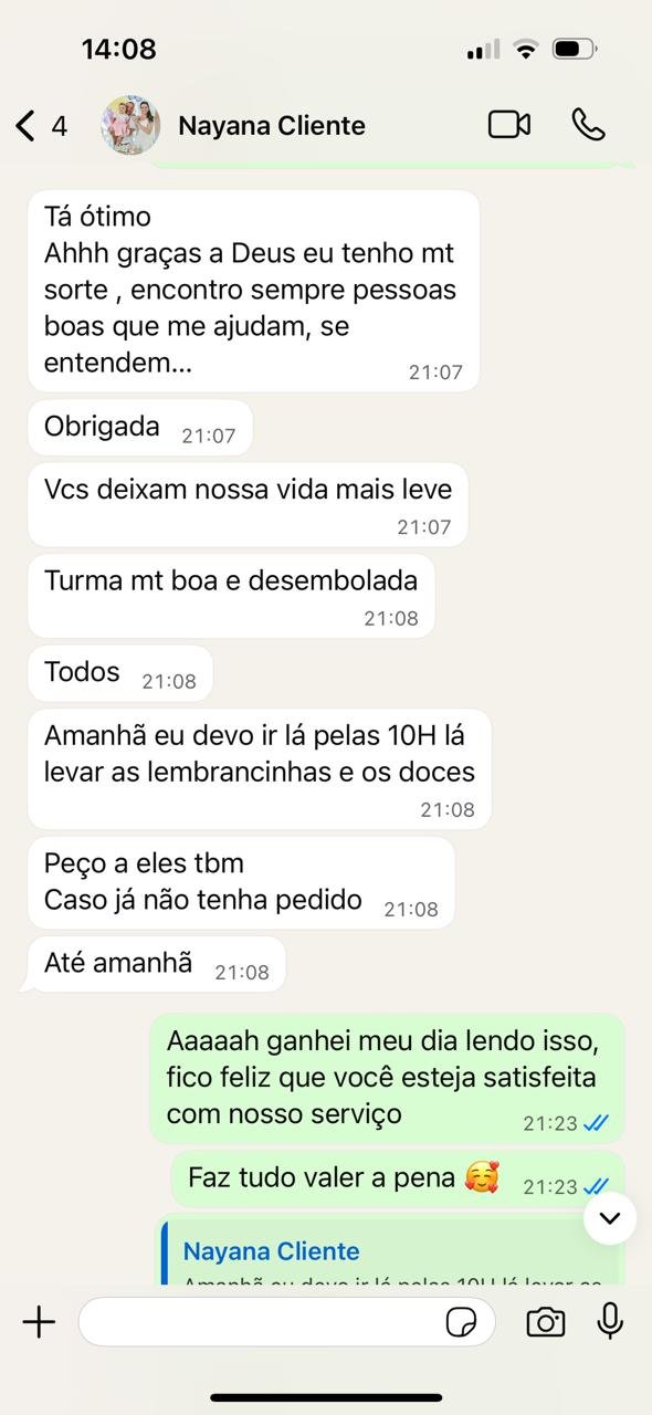 Feedback no WhatsApp